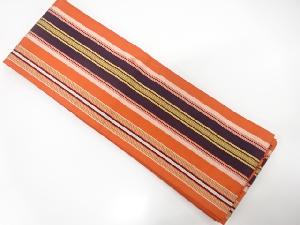 本場筑前博多縞模様織出し半幅帯